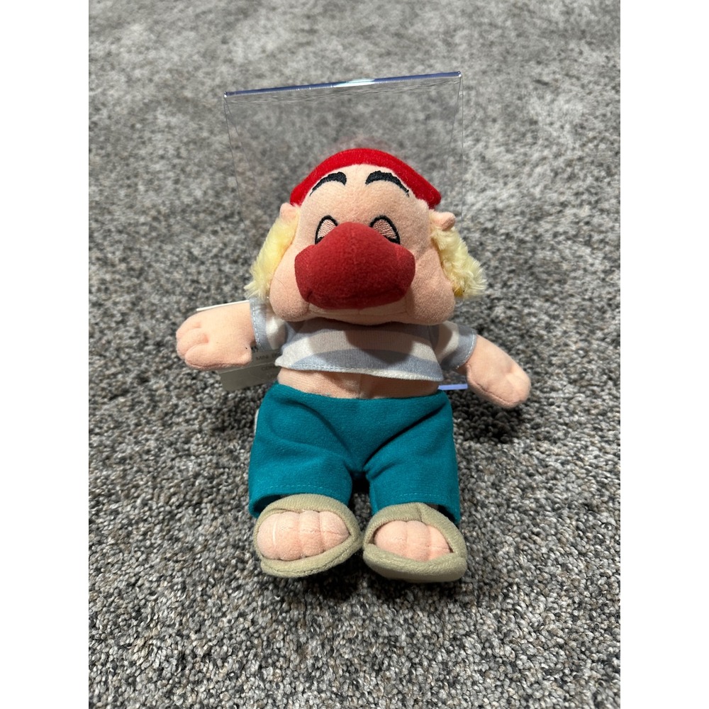 Disney Store Peter Pan Mr Smee Mini Bean Bag Plush Vintage Toy